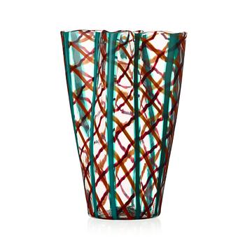 23. Fulvio Bianconi, A Fulvio Bianconi 'Scozzese' vase, Venini Murano Italy circa 1954.