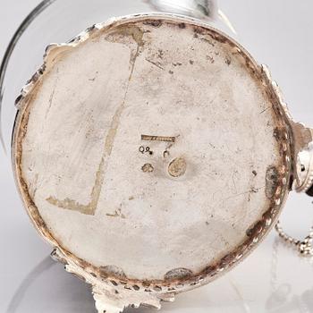 A Swedish 18th century silver coffee-pot, mark of Olof Hellbom, Stockholm 1798.
