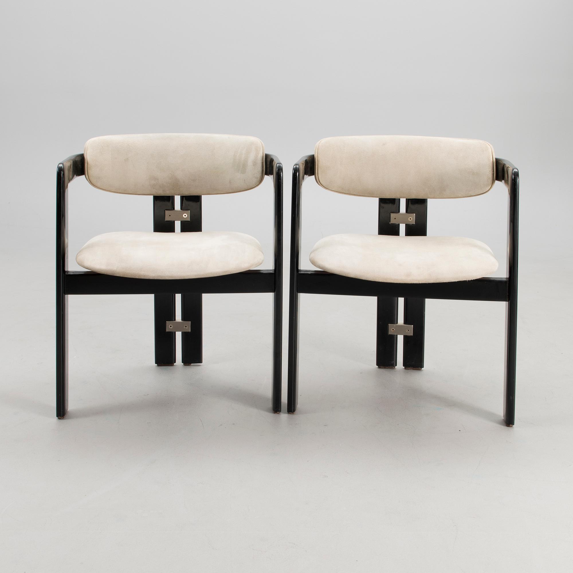 A set of four 'Pamplona' dining chairs by Augusto Savini for Pozzi, Italy.