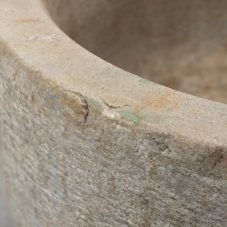 A limestone mortar.