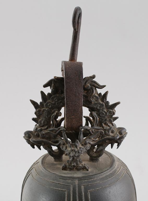 KLOCKA, brons, orientalisk, 1800/1900-tal.