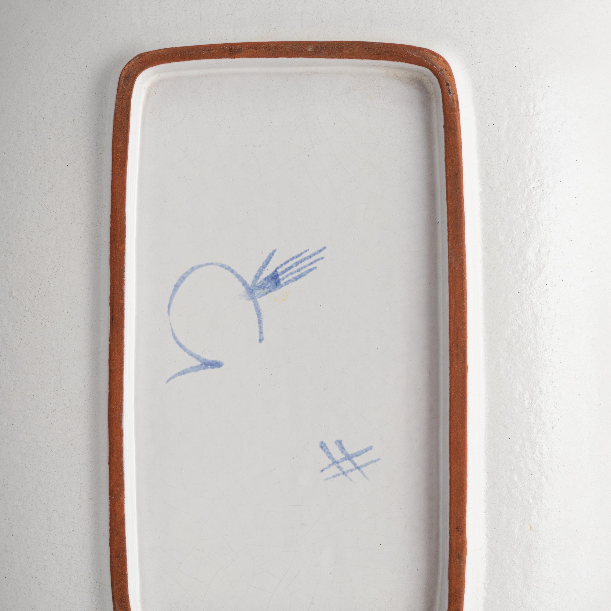 Stig Lindberg, three dishes, Gustavsbergs studio.