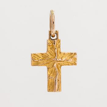 Björn Weckström, A 14K gold 'Small cross' pendant, Lapponia 1982.