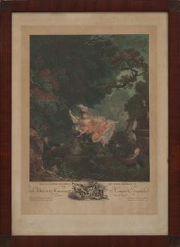 GRAVYR efter Jean Honoré Fragonard, 1800/1900-tal