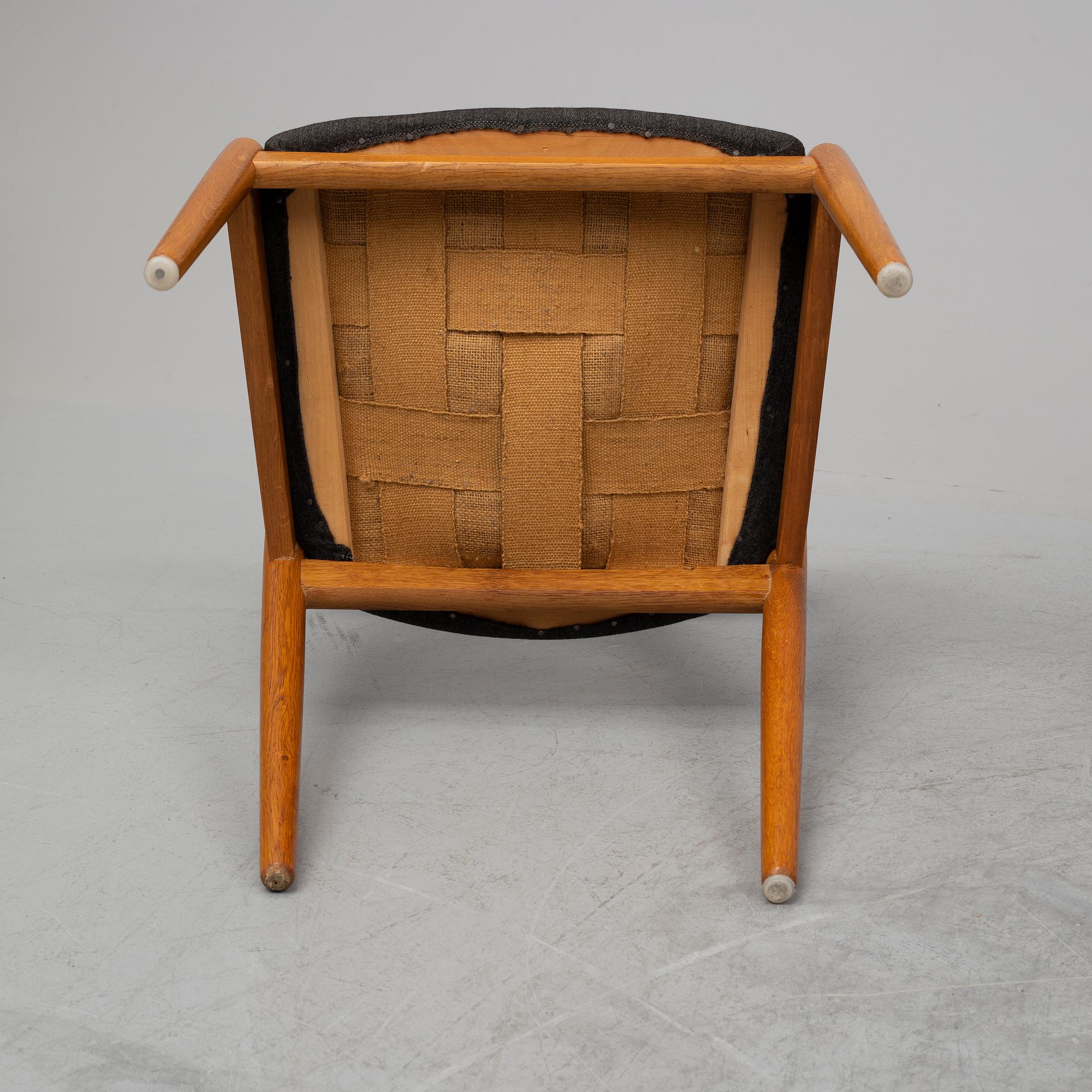 A set of three 1950's-60's chairs by Kai Kristensen, Denmark.