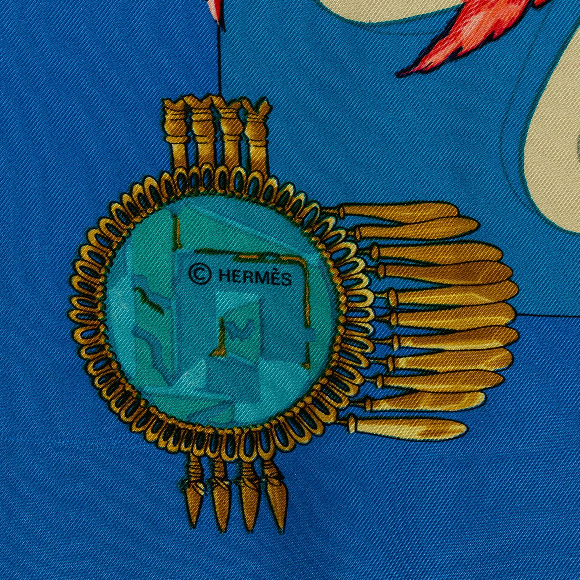 HERMÈS, scarf, "Mexique".