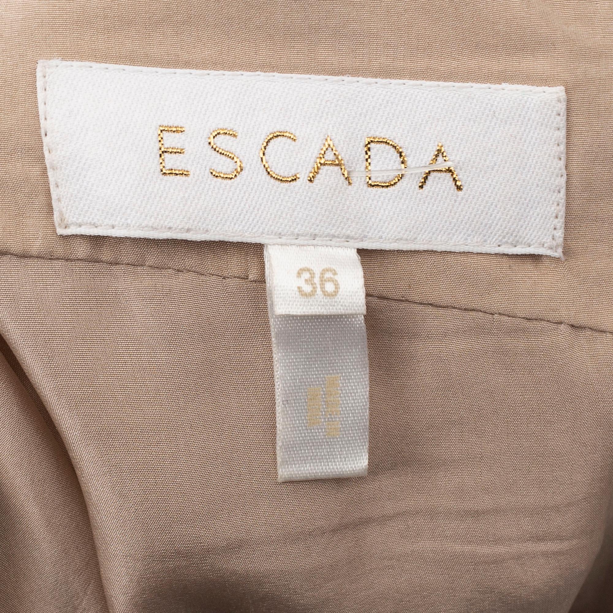 ESCADA, a beaded silk evening gown, size 36.