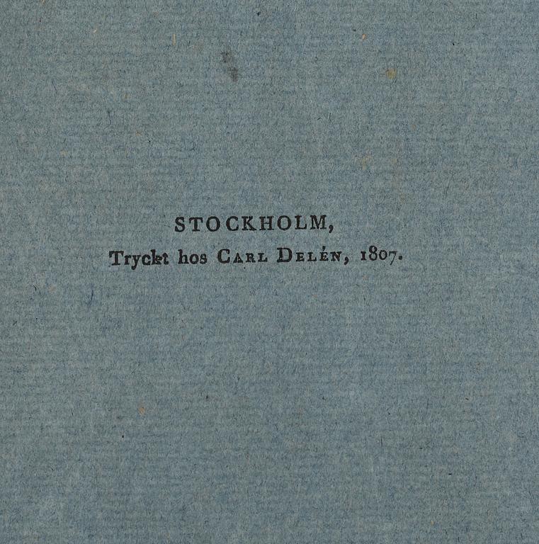 JOHAN WILHELM PALMSTRUCH, "Svensk Botanik, vol I-V. 1803-1805.