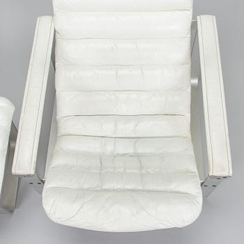 Ilmari Lappalainen, a "Pulkka" easy chair and ottoman for Asko, designed year 1968.