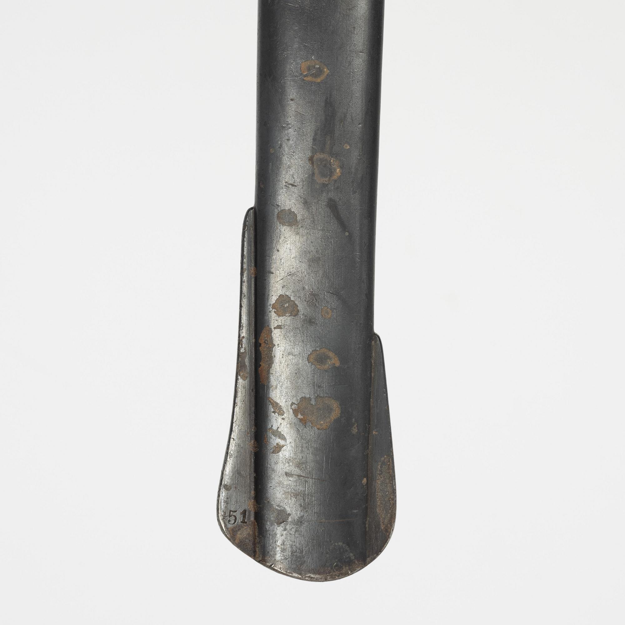 Swedish cavalry sabre 1867 pattern with scabbard.
