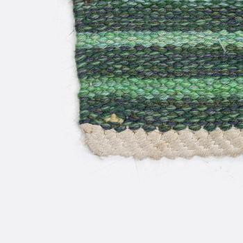 Marianne Richter, a carpet, 'Randig i Fasads färger', flat weave, c. 230 x 232 cm, signed AB MMF MR.