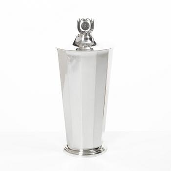 Atelier Borgila, A lidded sterling silver goblet, Stockholm 1951.