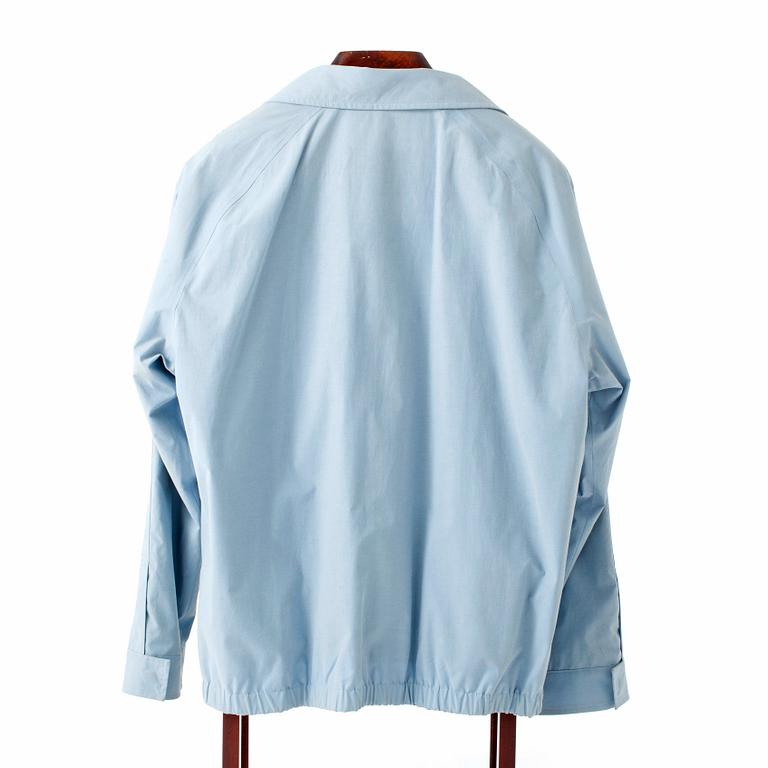 BURBERRY, a light blue cottonjacket.