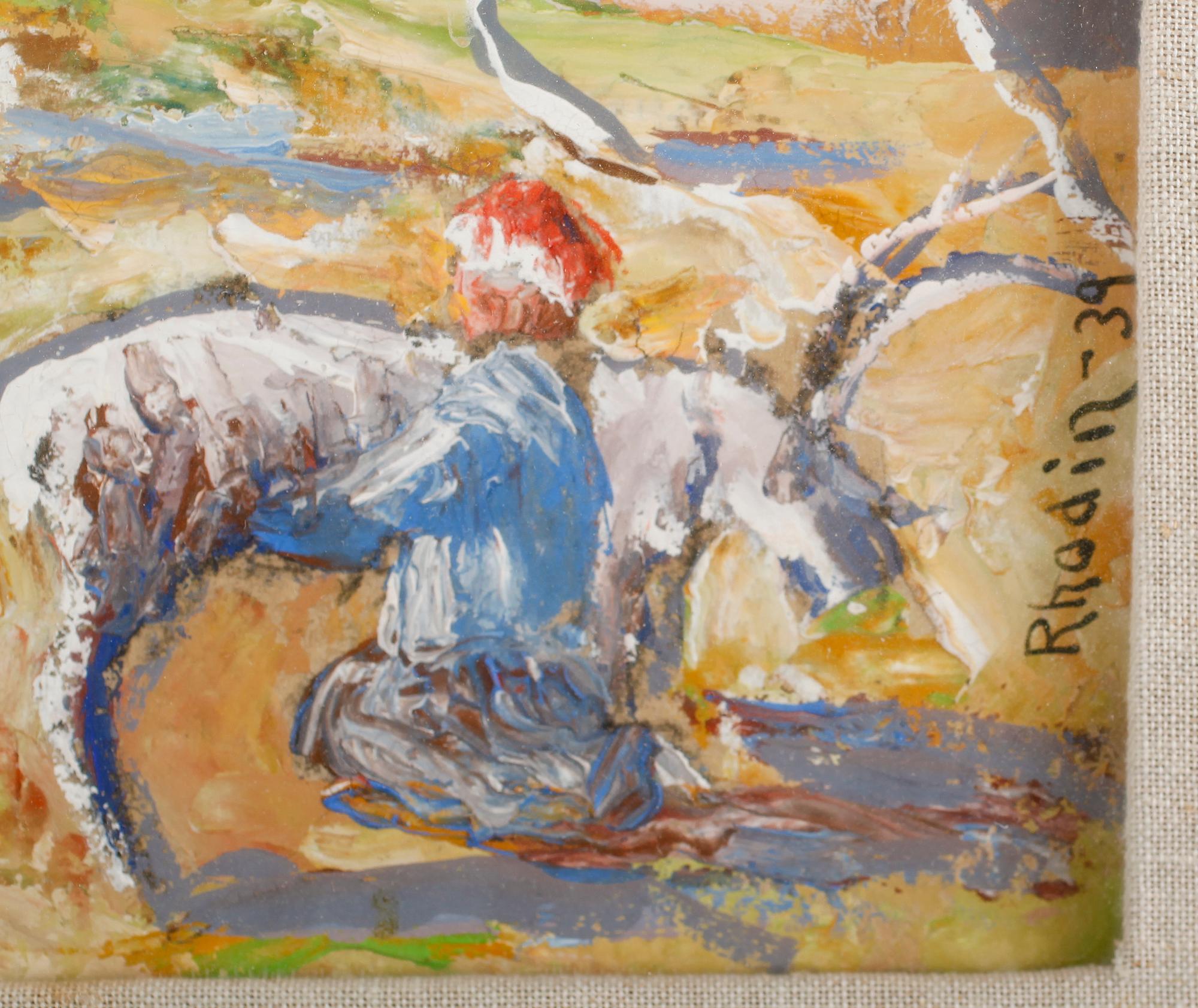 ALESSANDRO RHODIN, gouache, signerad och daterad -39.