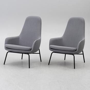 Simon Legald, fåtöljer, ett par, 'Era Lounge Chair High', Normann Copenhagen. Modellen formgiven 2014.