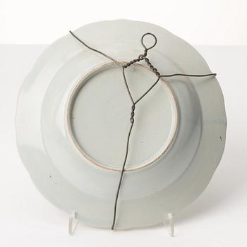 A set of six plates, six dessert dishes and a small dish, Europe, 1900s.