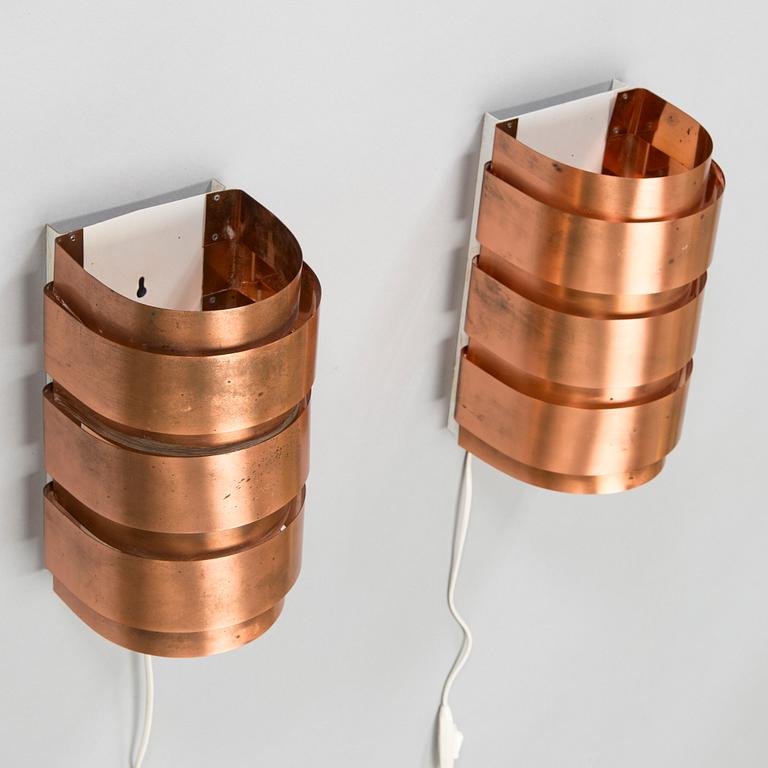 Hans-Agne Jakobsson, a pair of "Lysett" wall lamps for Markaryd 1970s.