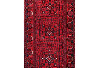 A runner carpet, Afghan, c. 472 x 88 cm.