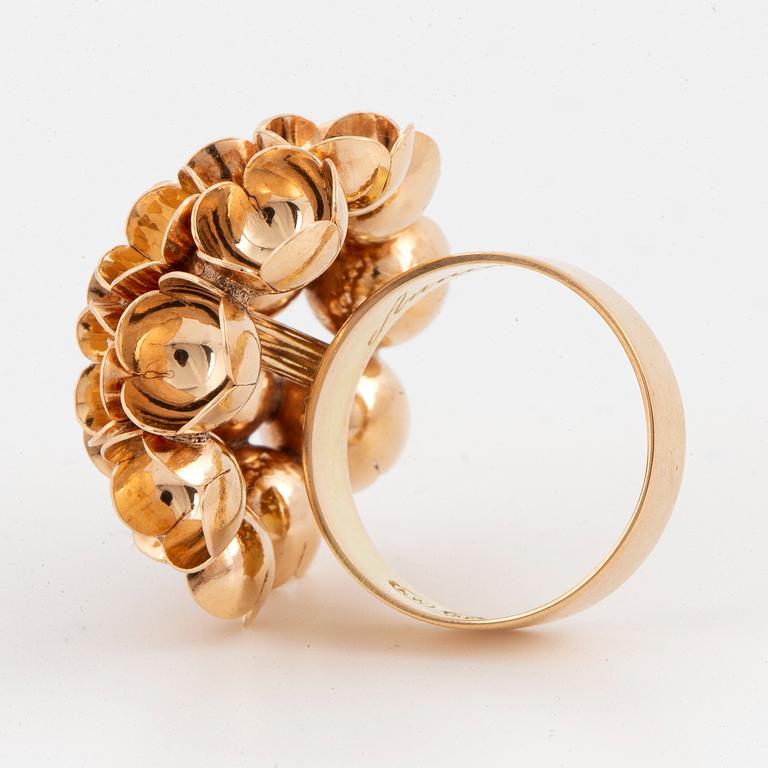 LIISA VITALI, Ring, 14K gold. Kultakeskus, Helsingfors 1972.