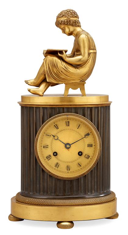 A French Empire early 19th century mantel clock.