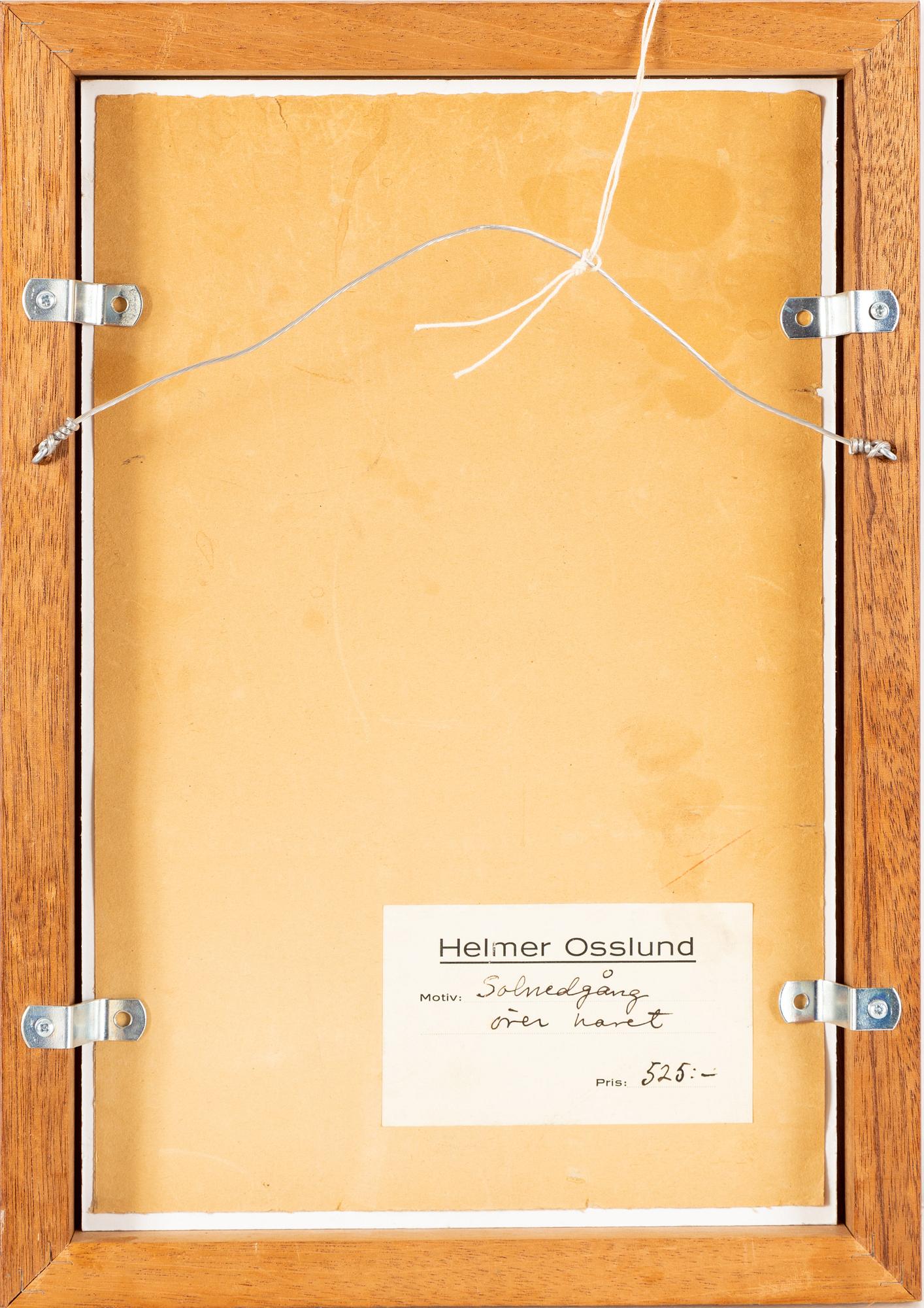 Helmer Osslund, "Solnedgång över havet".