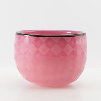 Anne Nilsson, skål "Harlekin" Orrefors 1985.