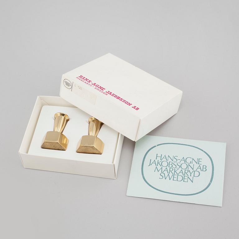 Ten small candlesticks, "L92", "L125" & "143", designed by Hans-Agne Jakobsson for AB Hans-Agne Jakobsson, 20th cenutry.