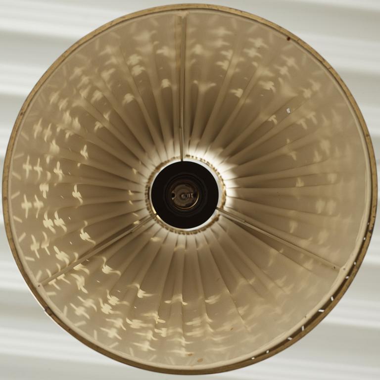 Einar Bäckströms Metallvarufabrik, a model "5416" ceiling lamp, Malmö, Sweden, 1950's.