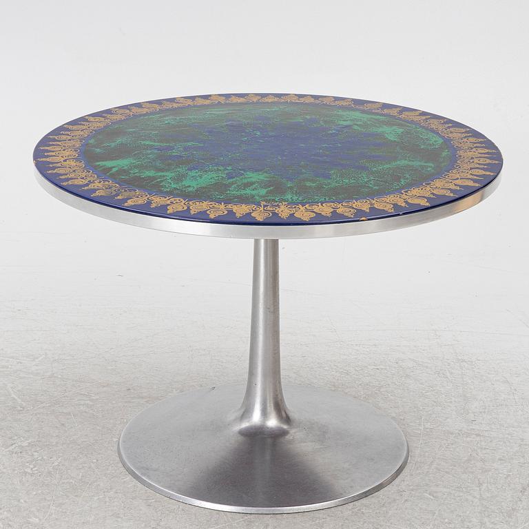 Poul Cadovius, Susanne Fjeldsoe Mygge and Björn Wiinblad, a "Mygge" dining table, Cado, France & Søn, Denmark, 1970/80.