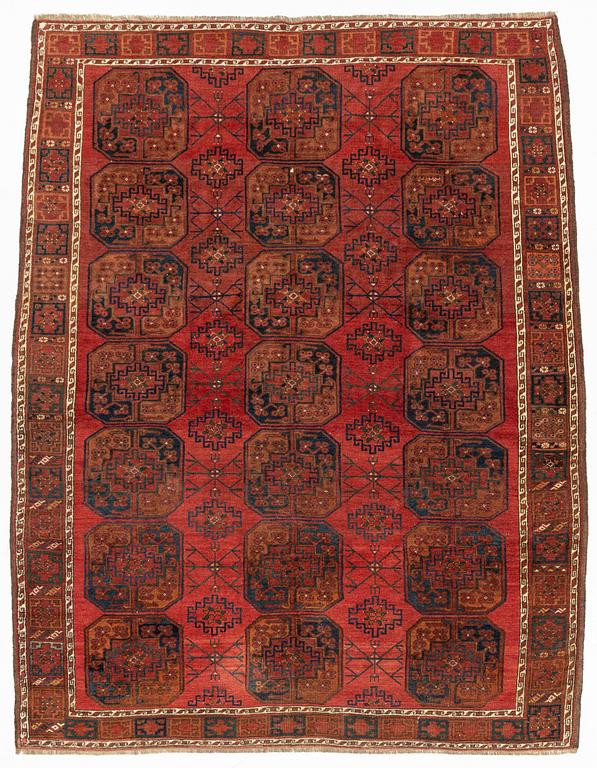 An Antique Ersari carpet, ca 292 x 203 - 226 cm.