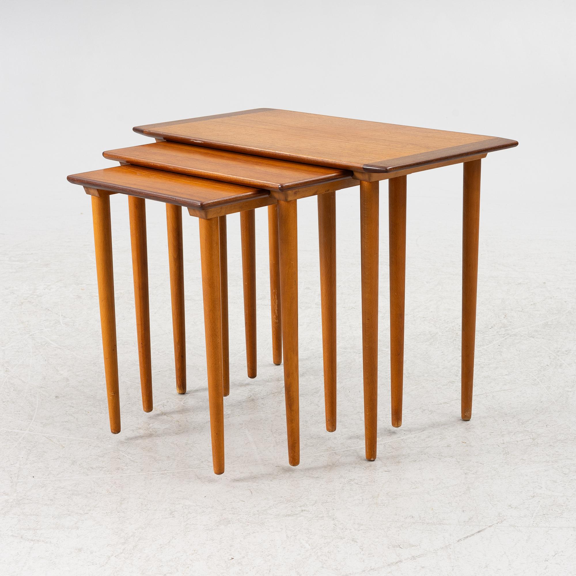 Satsbord, 3 delar, Sverige, 1950-tal.