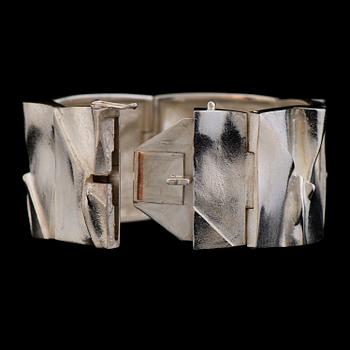 Björn Weckström, ARMBAND,"Månbro", silver. Lapponia 1979.