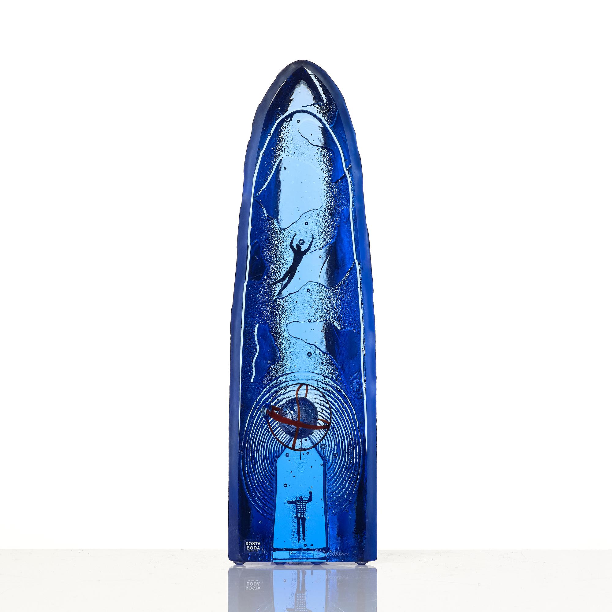 Bertil Vallien, sculpture, "The sky is the limit", glass, Kosta Boda.