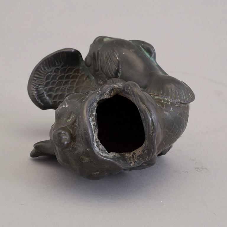 A broze vase / sculpture from Just Andersen, Denmark, mid 20th century.