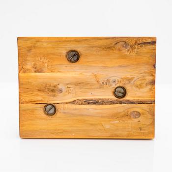 Sakari Pykälä, sculpture, wood, signed and dated 1969.