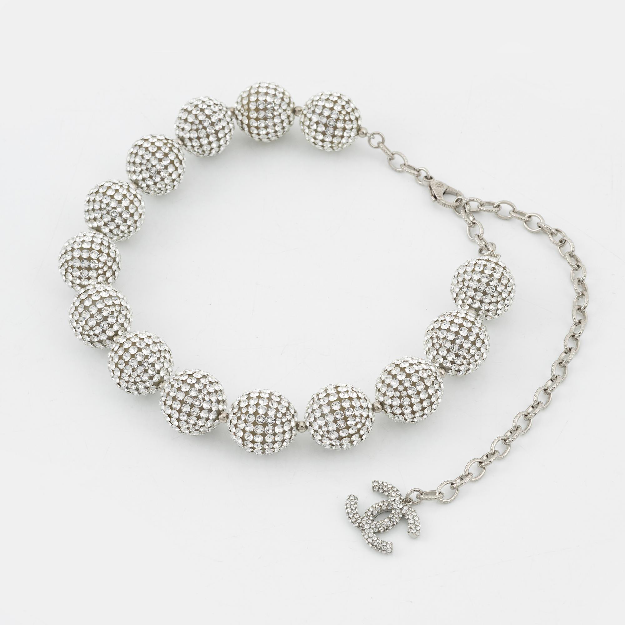 Chanel, "Crystal ball necklace", 2018.