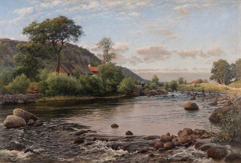 Berndt Lindholm, BERNDT LINDHOLM, RIVER LANDSCAPE.