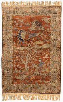 A Turkish rug c. 178 x 122 cm.