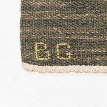 Brita Grahn, a carpet, tapesty weave, approximately 253 x 191 cm, signed BG.