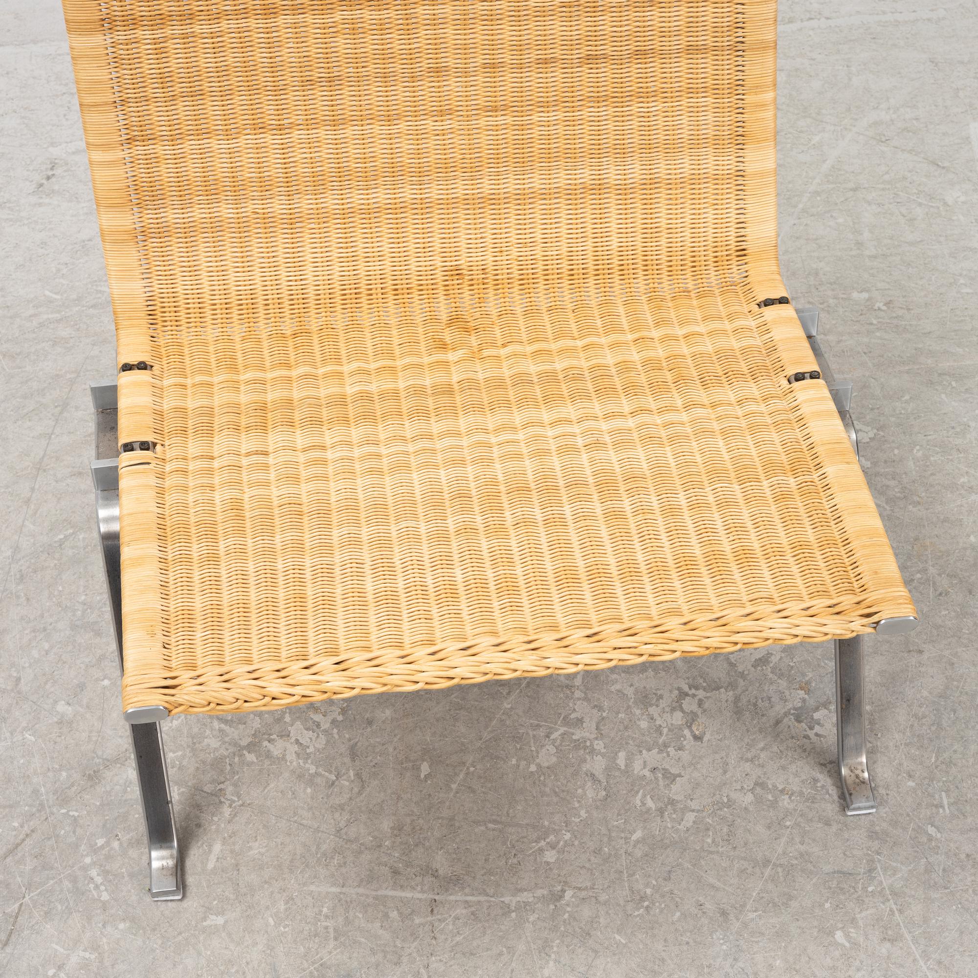 Poul Kjaerholm, a 'PK22' lounge chair, Fritz Hansen, Denmark.