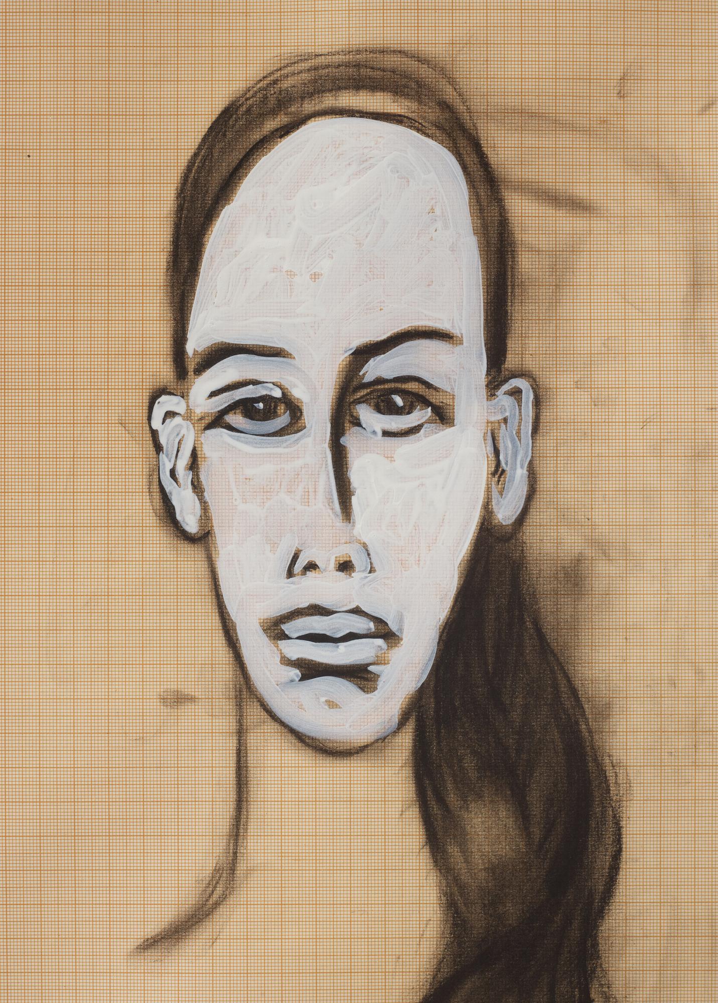 Jiri Georg Dokoupil, Portrait of a woman.