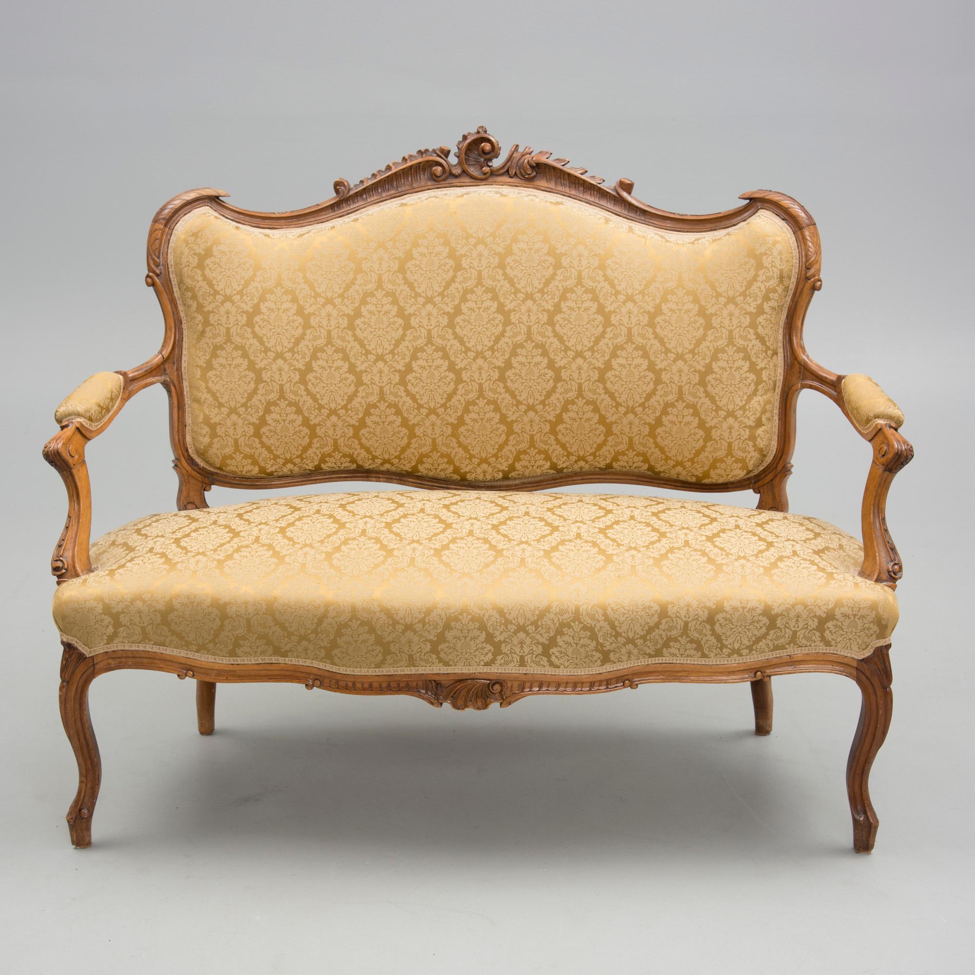 SOFFA, Louis XV-stil, Frankrike 1800-talets slut.