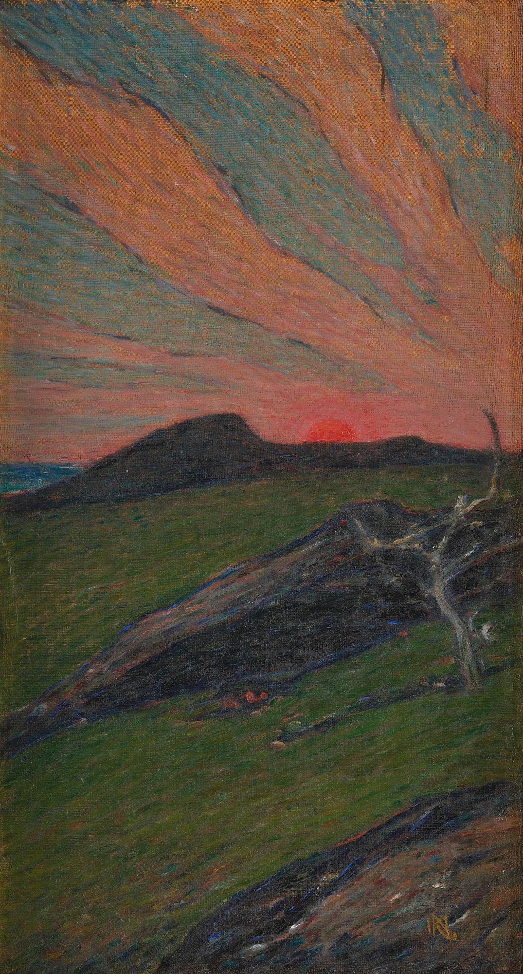 Karl Nordström, "Sunset, Bohuslän".