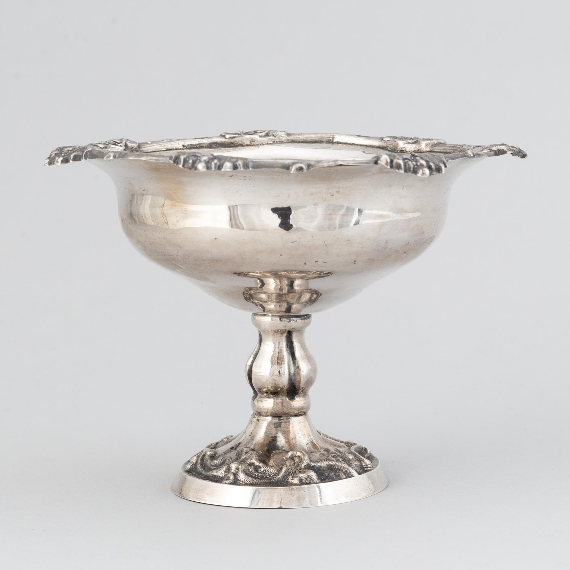 A swedish silver bowl, mark of  JP Forsberg, Luleå 1883.