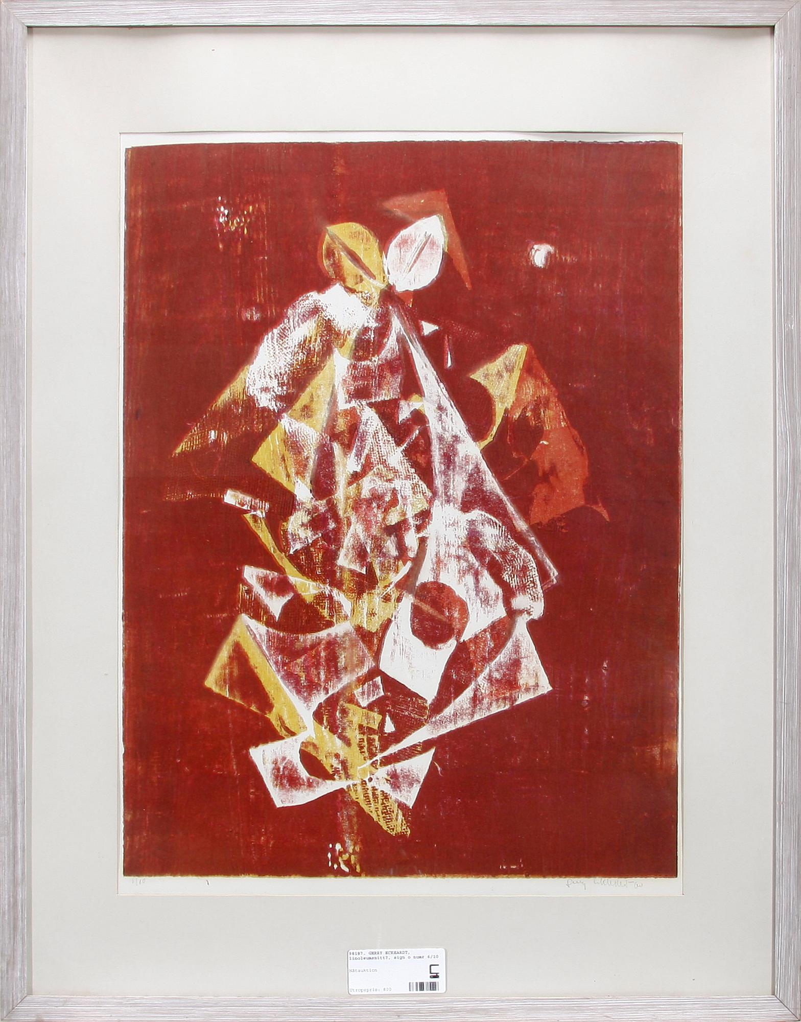 GERRY ECKHARDT, grafiskt blad, sign o numr 6/10.