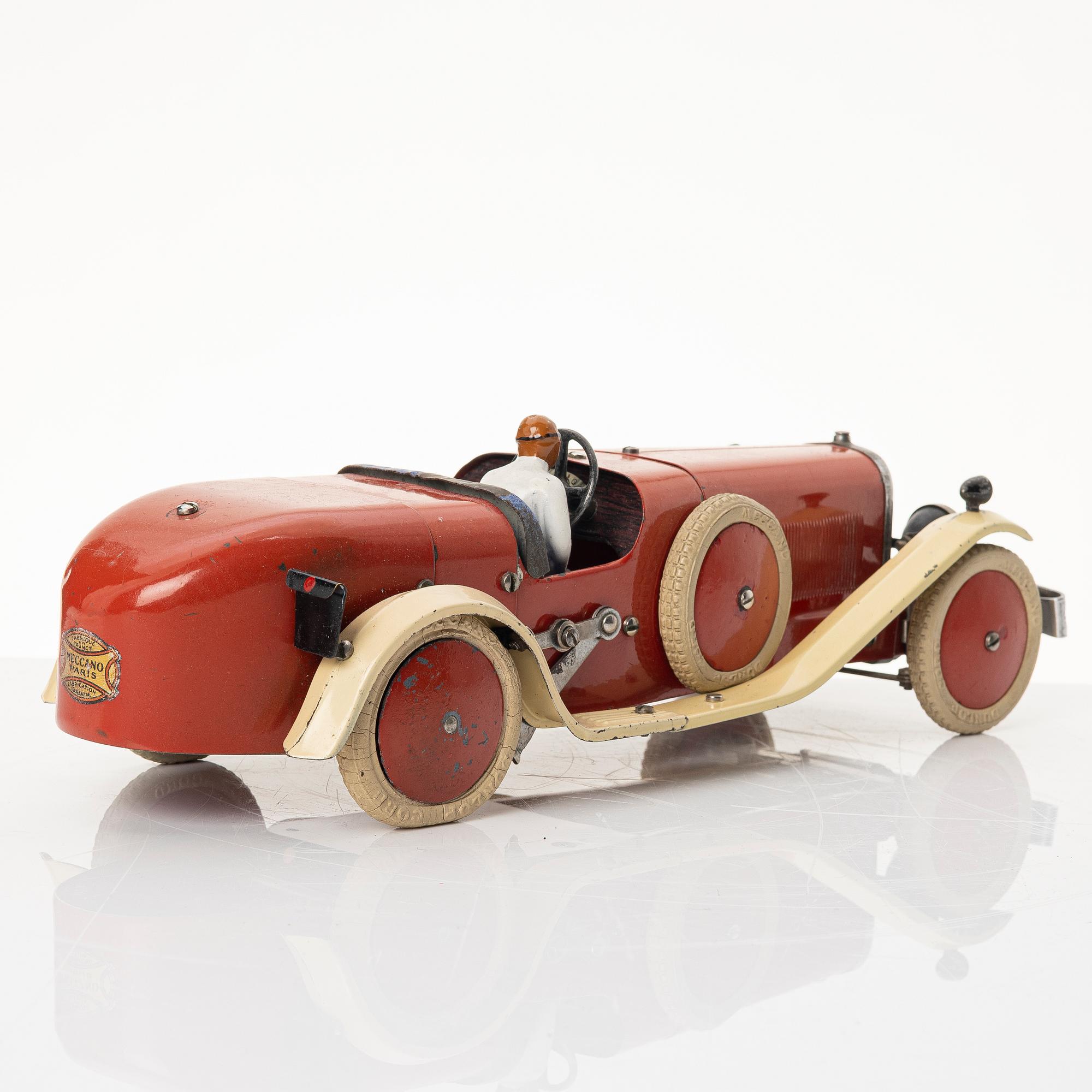 Meccano, racing car. England, 1930s.