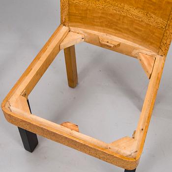 BIRGER HAHL, A 1930s table and a pair of chairs for J. Kutvosen Huonekalutehdas, Suonenjoki.