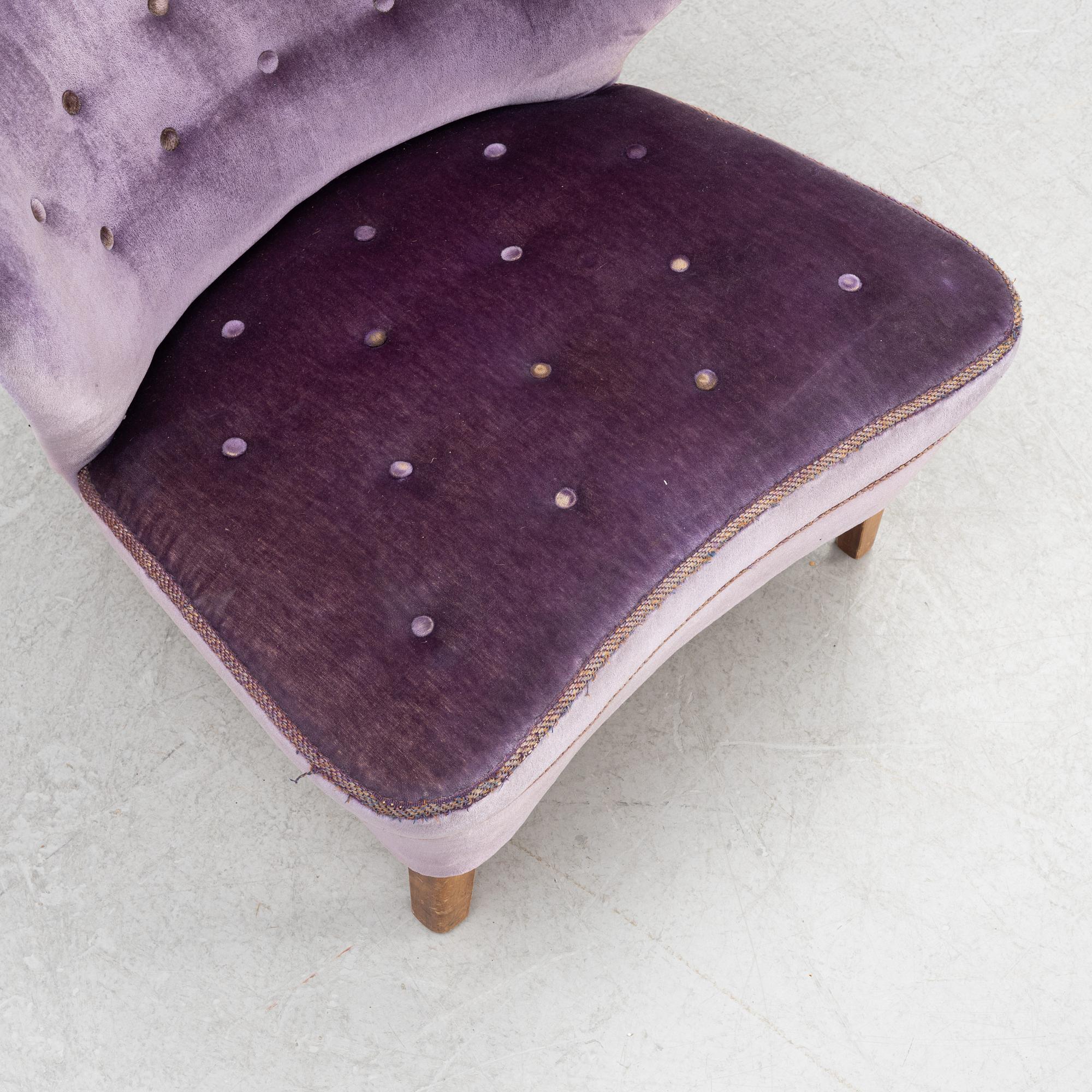 Gösta Jonsson, tillskriven, fåtölj, "Swedish Modern”, 1940/50-tal.