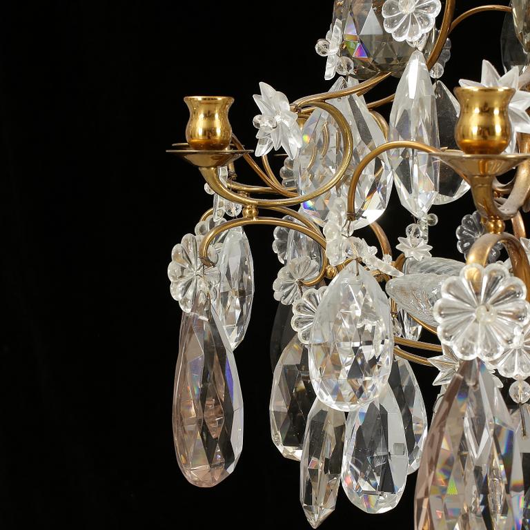 LJUSKRONA, rokokostil, 1900-talets första hälft. Höjd ca 80 cm.