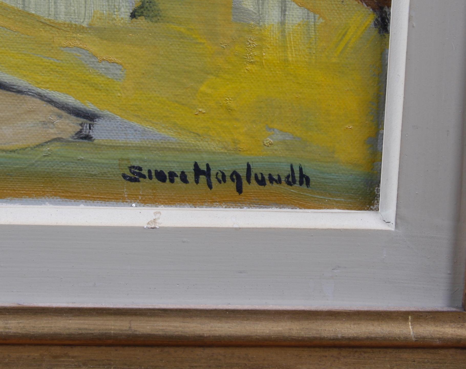 HAGLUNDH, STURE, olja på pannå. 2 st.